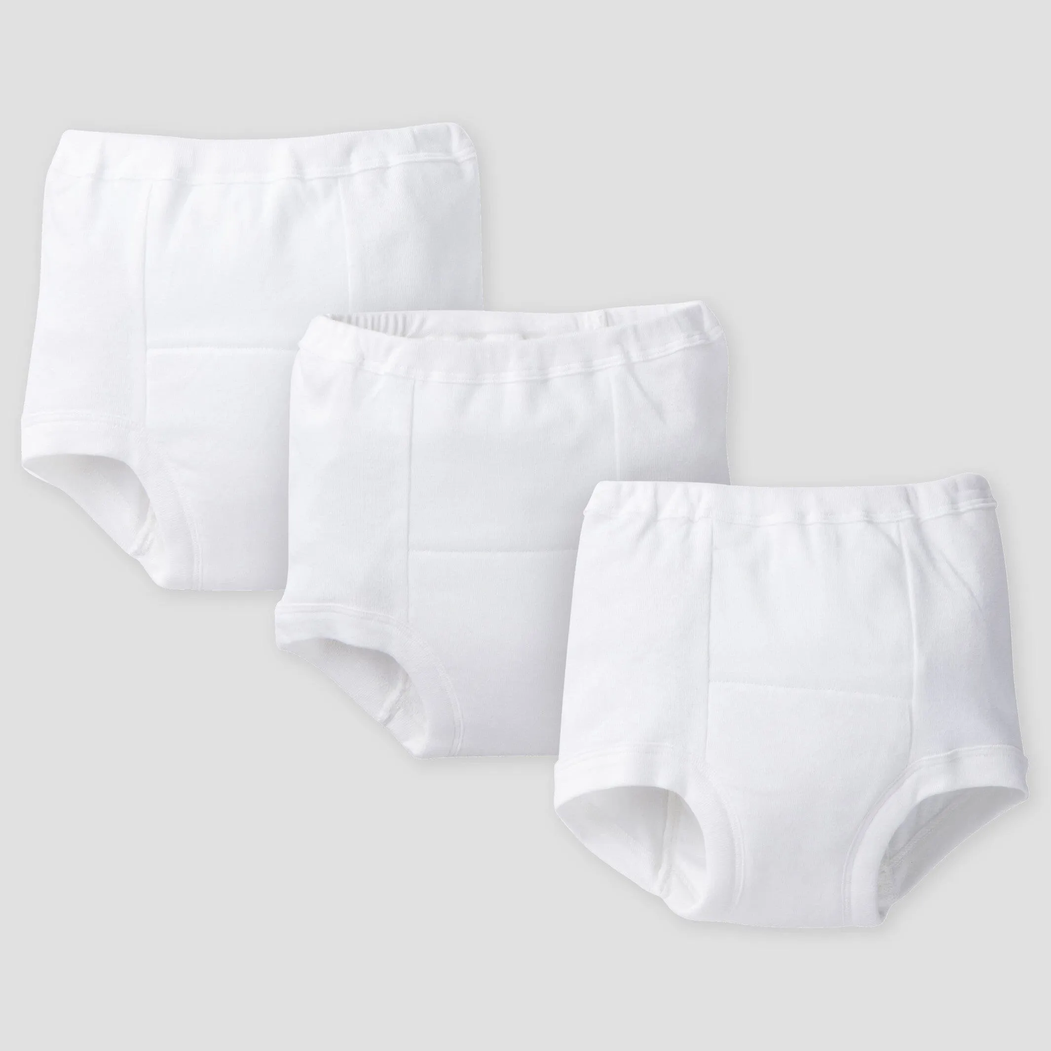 3-Pack Toddler Neutral White Training Pants