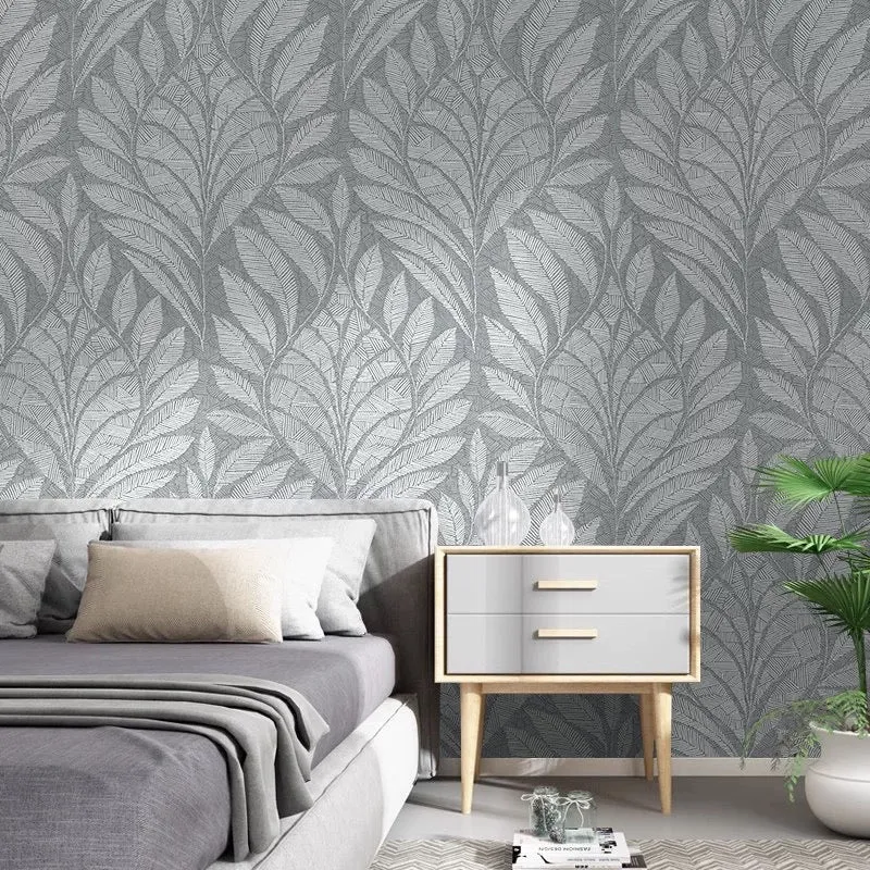 Custom Wallpaper Mural Abstract Leaf Patterned 5 Options (㎡)