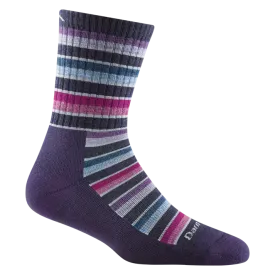 Darn Tough - Women's Decade Stripe Micro Crew Midweight Hiking Sock - Blackberry