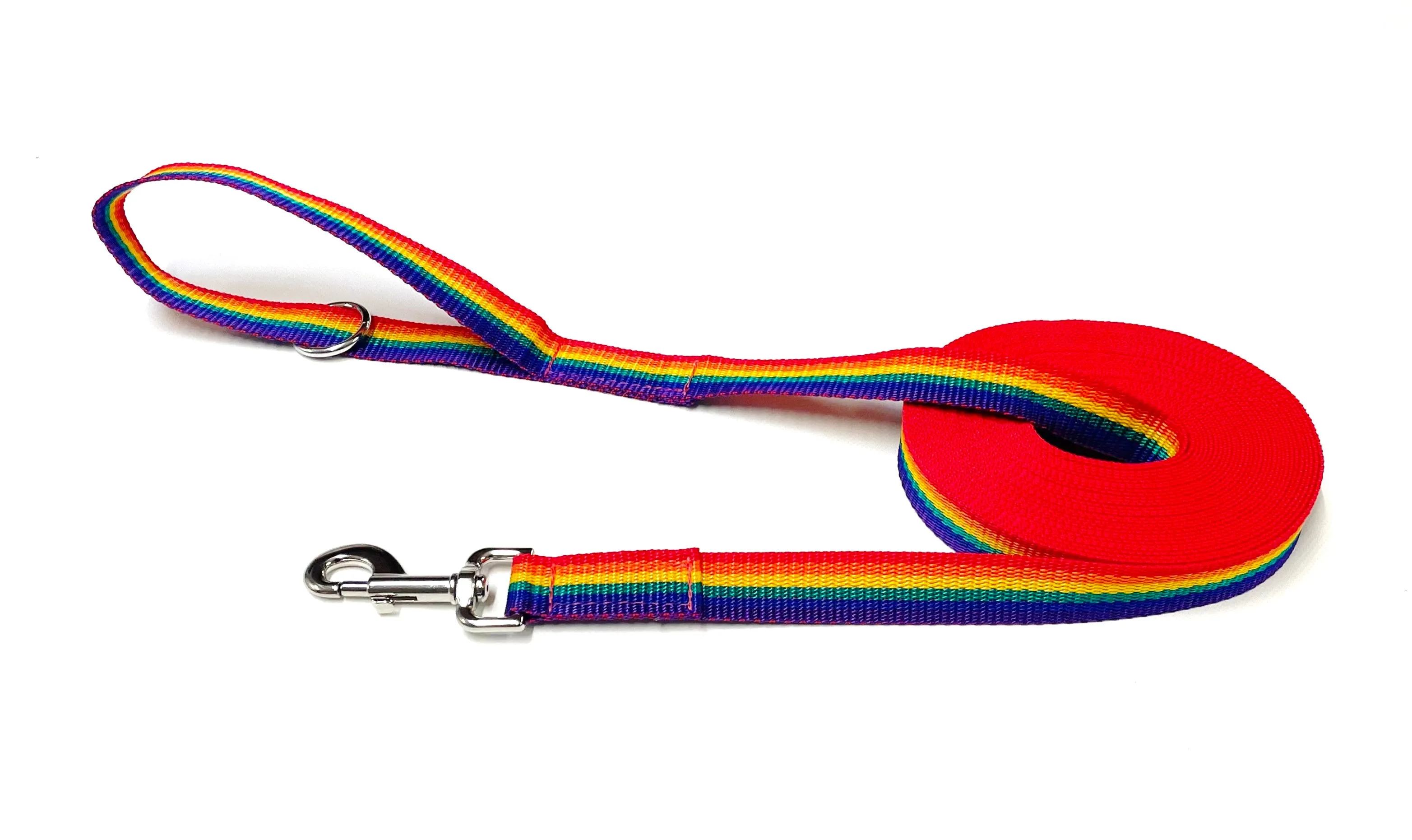 Dog Training Lead 25mm Heavy Webbing 5ft - 30ft Long Line Tracking Recall In 20 Colours