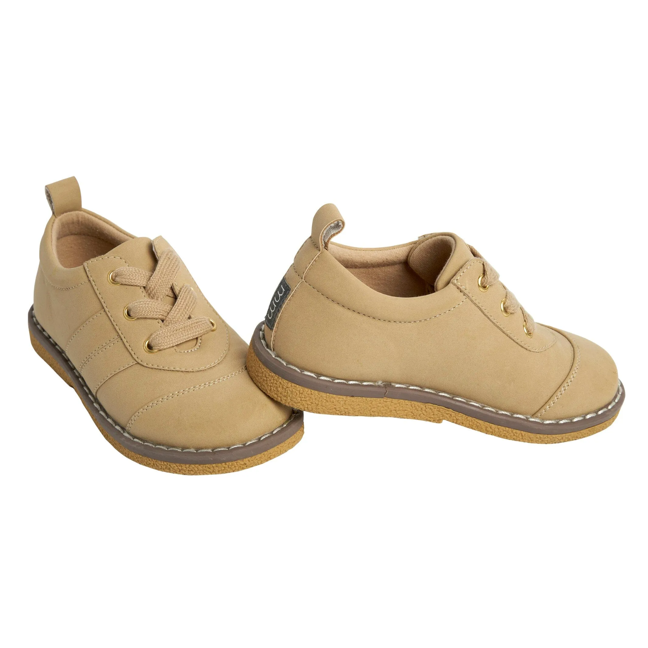 Infant & Toddler Boys Light Medium Brown Oxfords