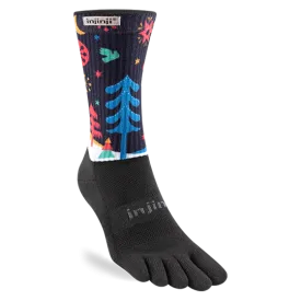 Injinji Womens Trail Midweight Coolmax Crew Toe Socks