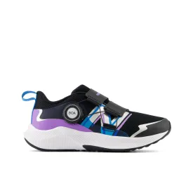 Little Kid's New Balance DynaSoft Reveal v4 BOA Color: Black with Purple Fade