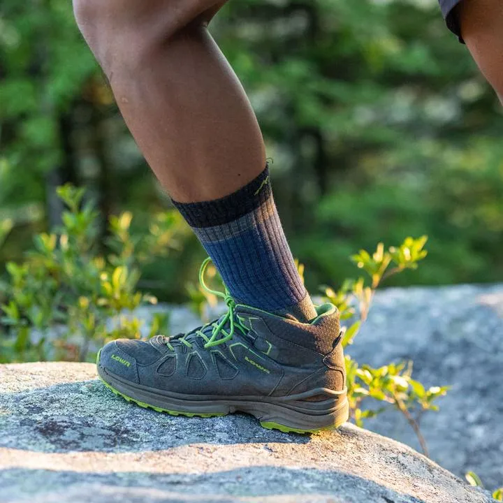 Men's Heady Stripe Micro Crew Lightweight Hiking Sock