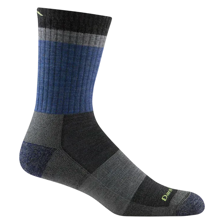 Men's Heady Stripe Micro Crew Lightweight Hiking Sock