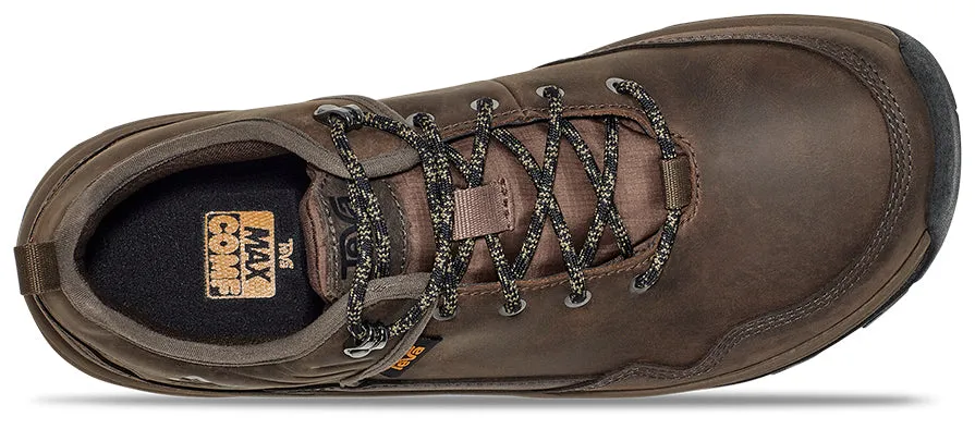 Men's Teva Riva Hiking Shoe Color: Dark Brown / Olive