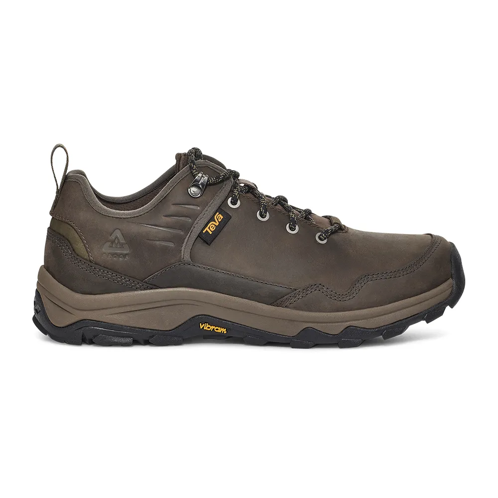 Men's Teva Riva Hiking Shoe Color: Dark Brown / Olive