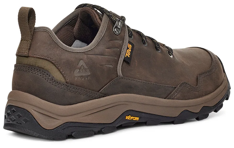 Men's Teva Riva Hiking Shoe Color: Dark Brown / Olive