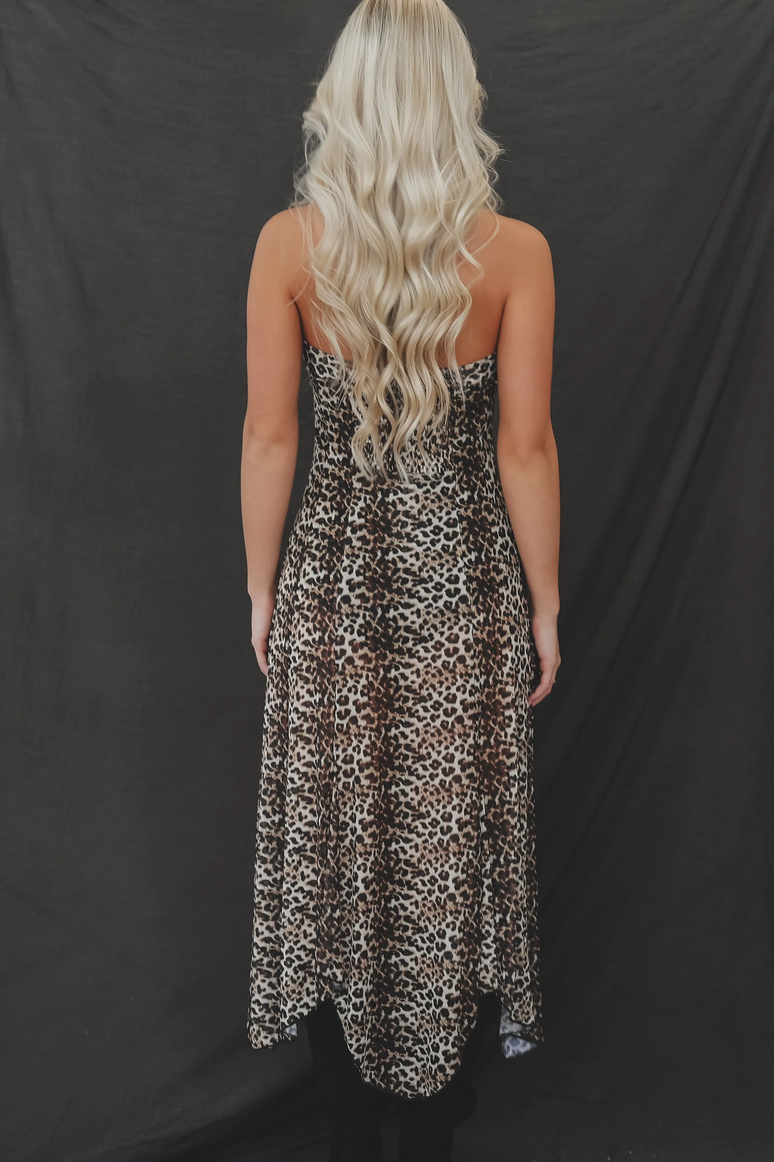 Oh Go Bestie Leopard Mesh Maxi