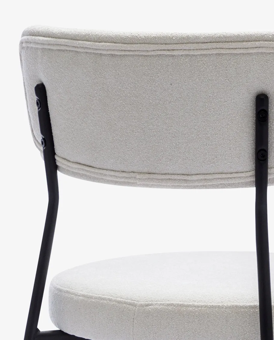 Pasadena Padded Boucl¨¦ Side Chairs Set of 2