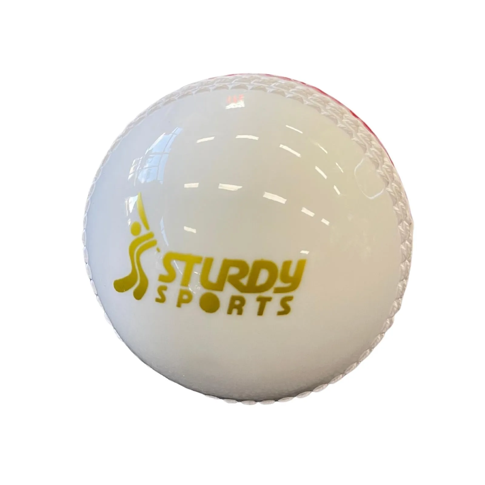 Sturdy Incredi Ball Red White Cricket Ball - Senior