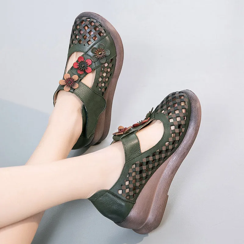 Summer Flower Hollow Women Sandals