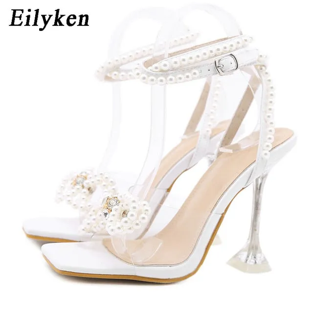 Trendy Beaded High Heels Shoes