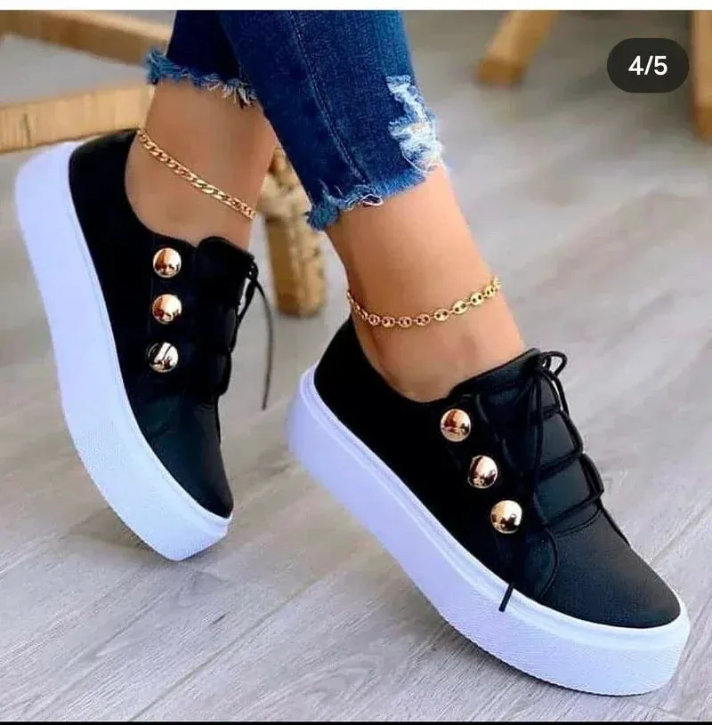 Trendy Canvas Casual Platform Shoes