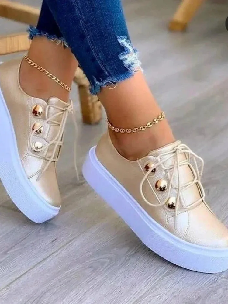 Trendy Canvas Casual Platform Shoes