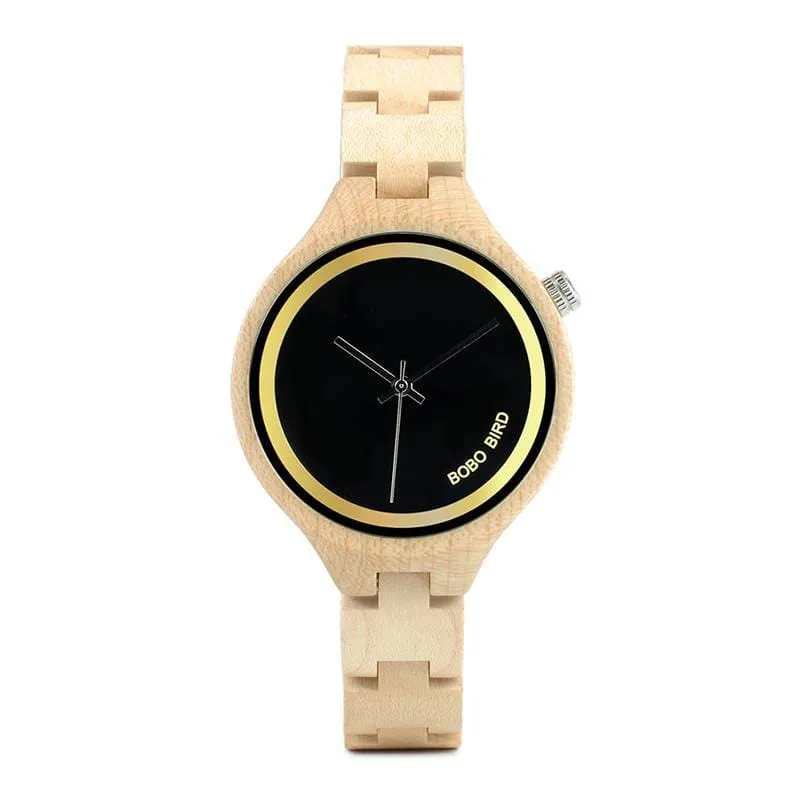 Women's Minimalist Wooden Watch