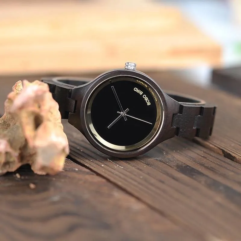 Women's Minimalist Wooden Watch