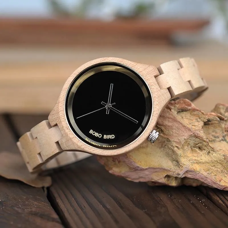 Women's Minimalist Wooden Watch