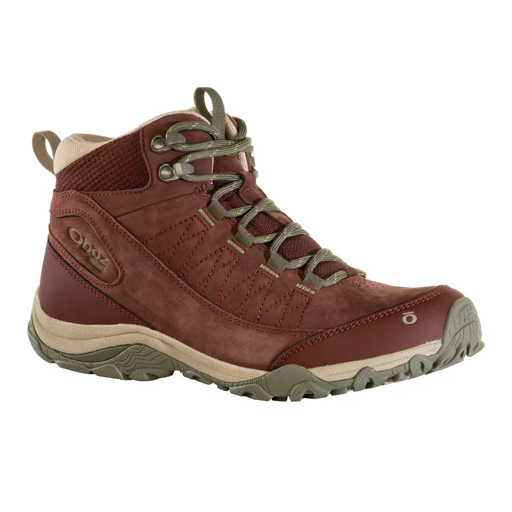 Women's Oboz Ousel Mid Waterproof Color: Port